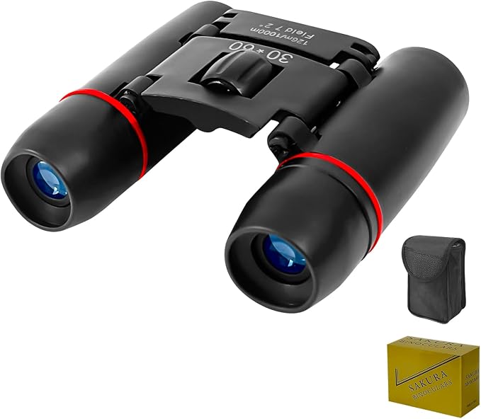 Binoculars for Adults Compact Mini Folding Waterproof Binoculars by OuYezy