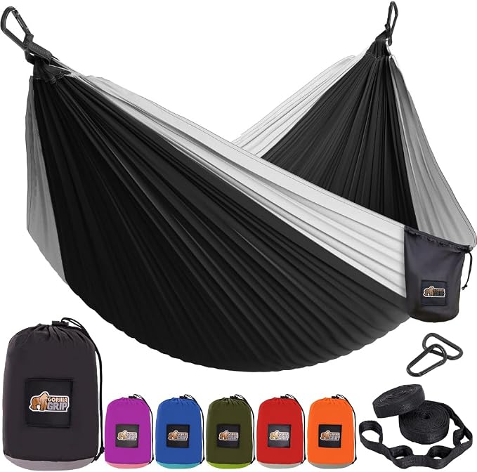 GORILLA GRIP Durable Portable Camping Hammock, Holds 400lbs by GorillaGrip