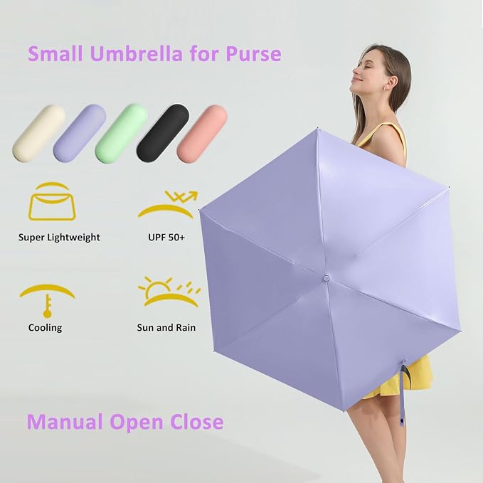 BAODINI Travel Mini Umbrella for Purse - Image 4
