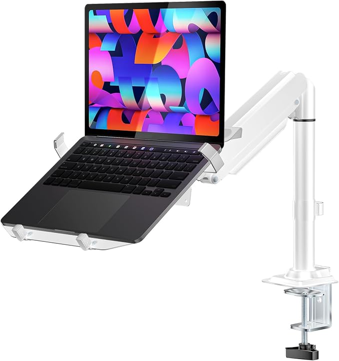 WALI Laptop Tray Desk Mount, Laptop Arm Mount Fits 10-15.6 Inch Notebook by WALI