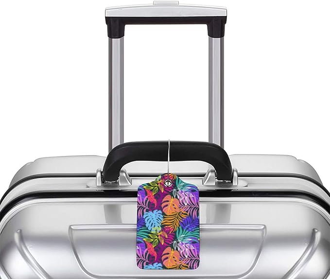 2PC Tropical Leaves Luggage Tags - Image 5