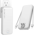 Portable Charger with Built in Cable and AC Wall Plug, USB C Power Bank by NUSYDDY