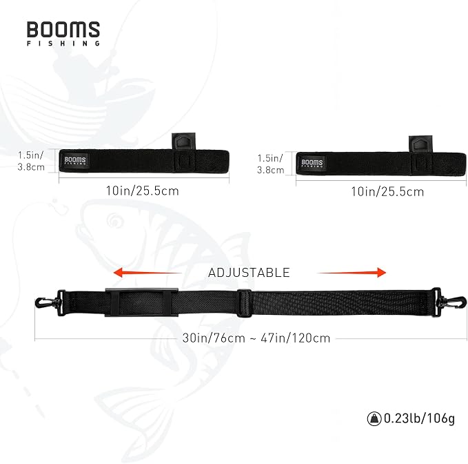 Booms Fishing RS4 Rod Carrier Strap Sling Shoulder Belt - Image 6