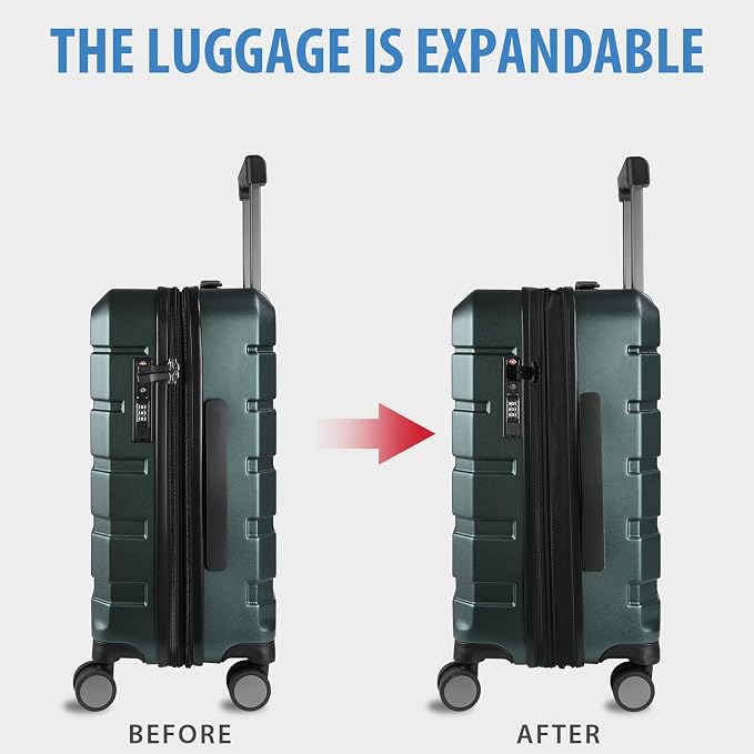 KROSER Hardside Expandable Carry On Luggage - Image 5