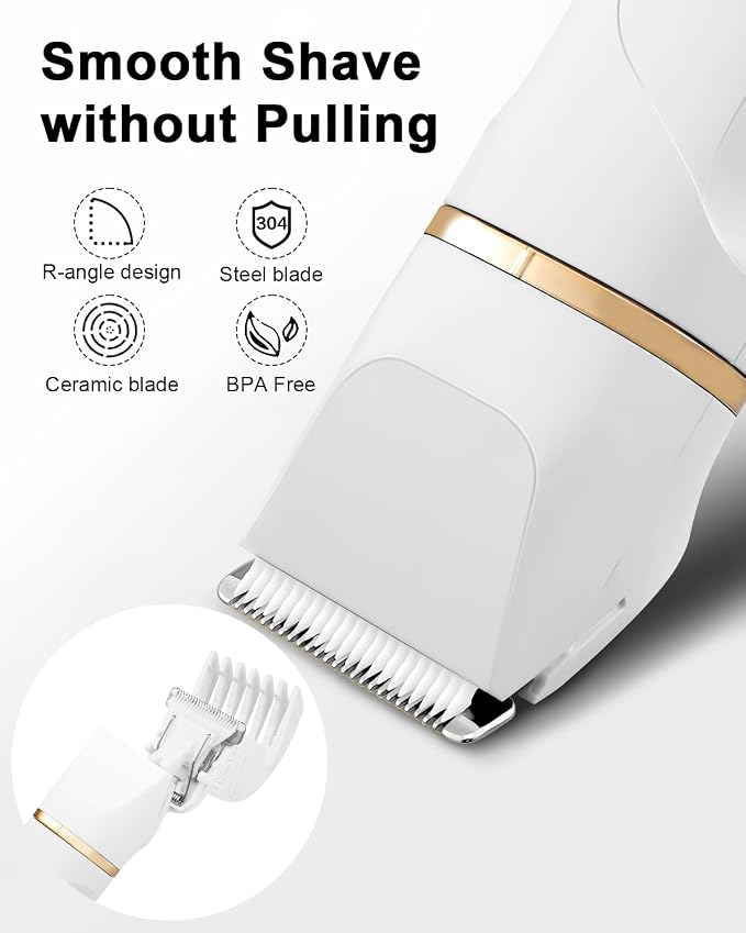 AREYZIN Bikini Trimmer for Women Painless Electric Razor for Women, 3 in 1 - Image 3