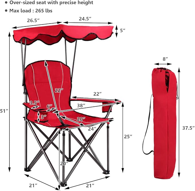 S AFSTAR Safstar Folding Camping Chair - Image 2