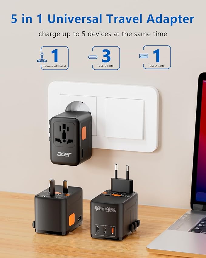 Acer 45W GaN Universal Travel Plug Adapter - Image 5