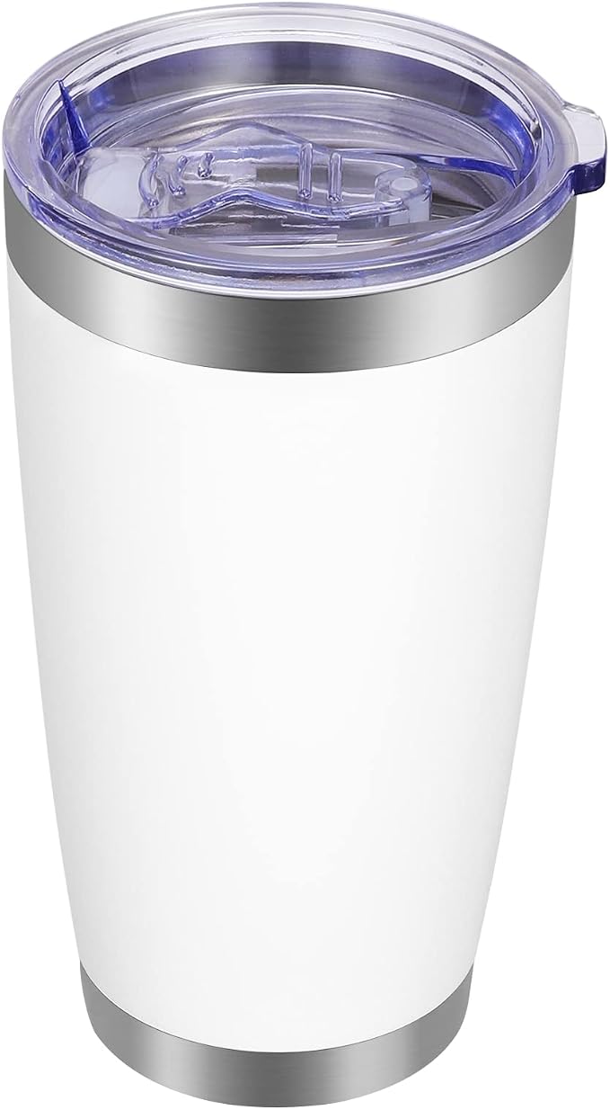 VEGOND 20oz Tumbler with Lid and Straw Stainless Steel Tumbler Cup Vacuum by VEGOND