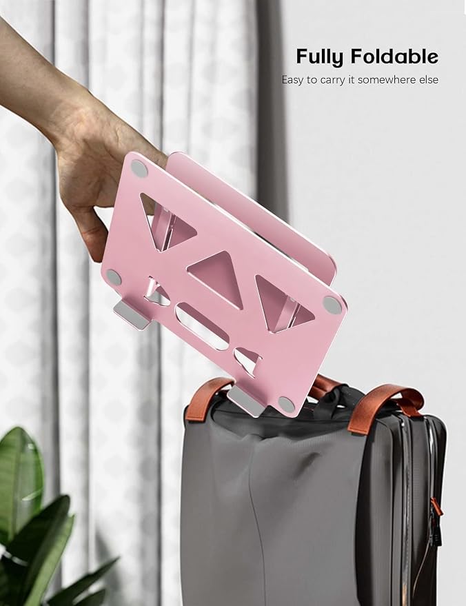 Laptop Stand Holder, Adjustable Desk Laptop Riser, Foldable Notebook Computer - Image 7