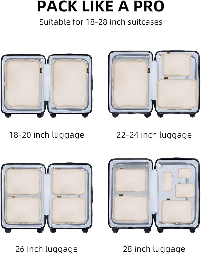 6 Set Compression Packing Cubes - Image 7