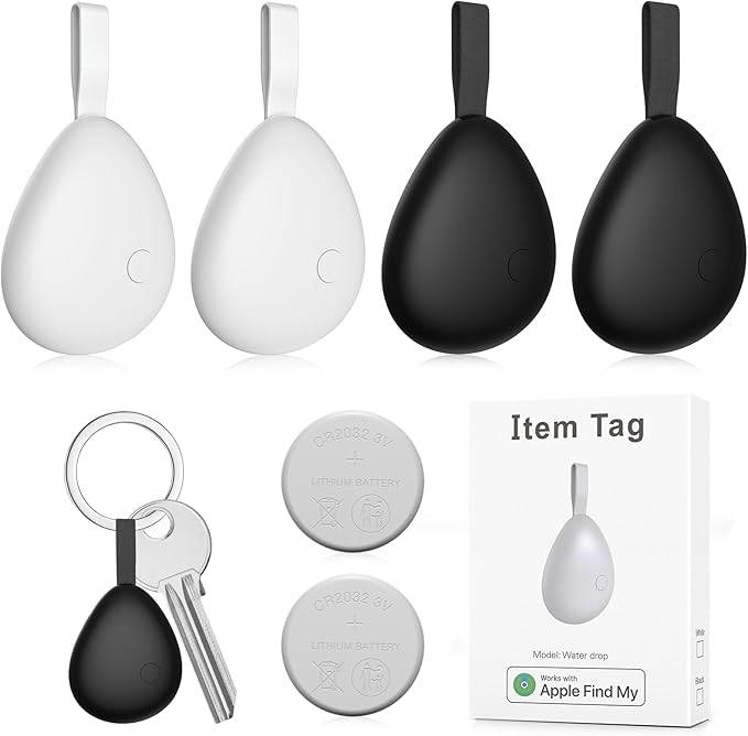 Air Tracker Tags 4 Pack, Replaceable Battery, Key Finder and Item Locator Smart by Pepisk-FoundSafetyLove