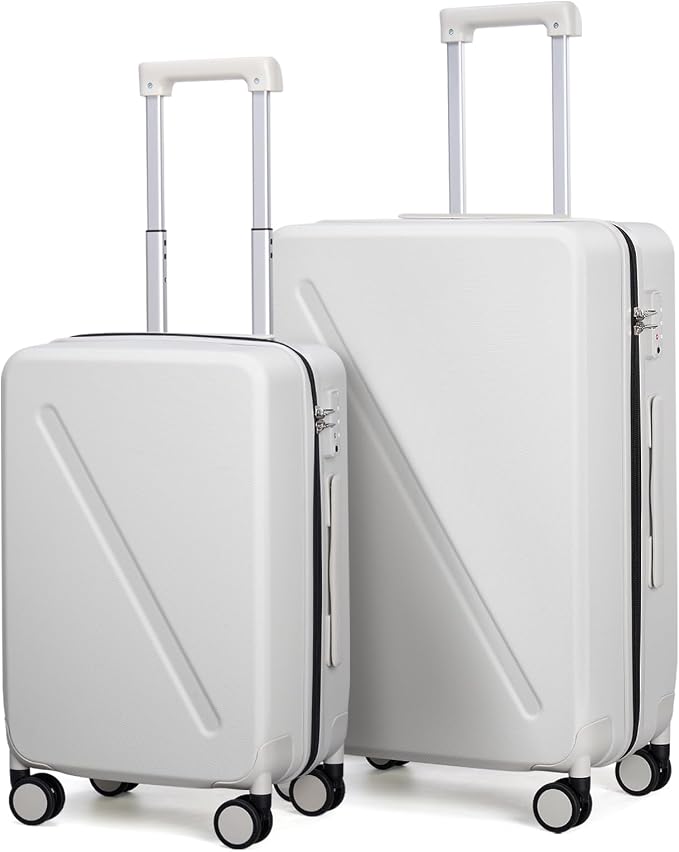 MILADA 2 Piece Luggage Sets, Hard Case Luggage set TSA Approved, Suitcase by MILADA
