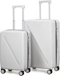 MILADA 2 Piece Luggage Sets, Hard Case Luggage set TSA Approved, Suitcase by MILADA