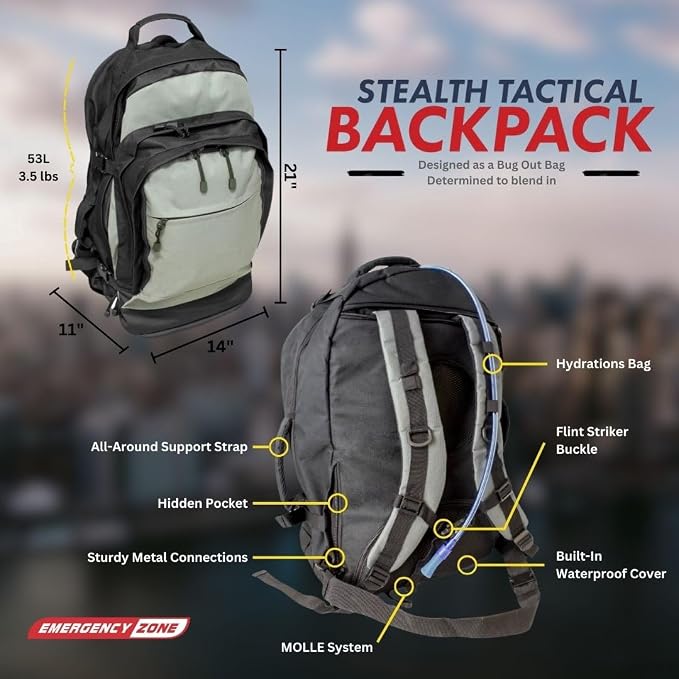 Urban Survival Bug-Out Bag/Go Bag and Disaster Survival Supplies - Image 2