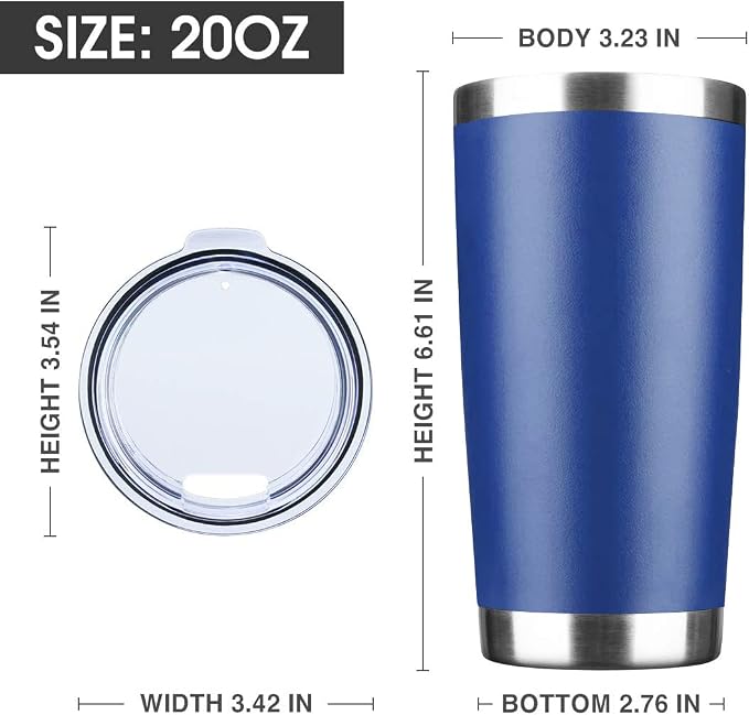 20oz Tumbler Stainless Steel Vacuum Insulated Mug - Image 2