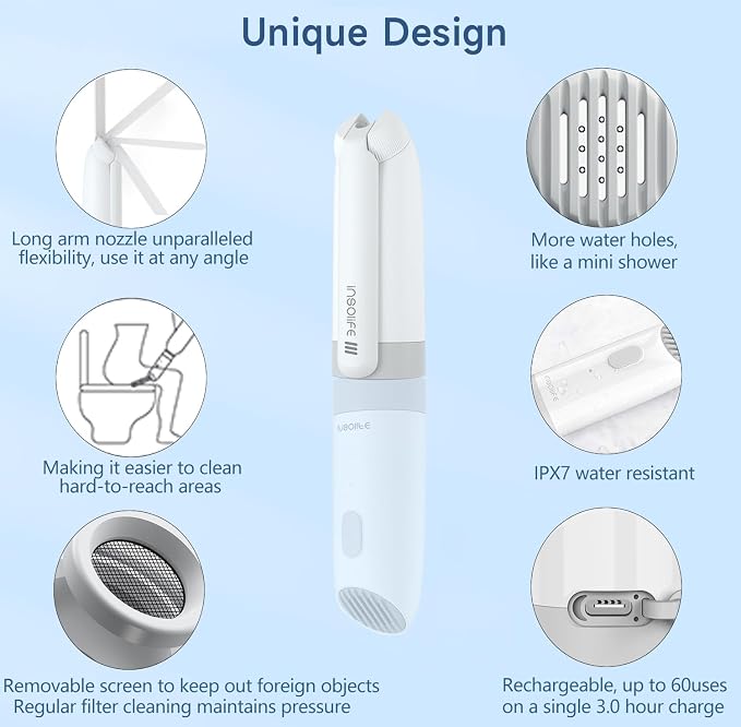Portable Bidet|High Pressure Travel Bidets Electric Portable Bidet - Image 4