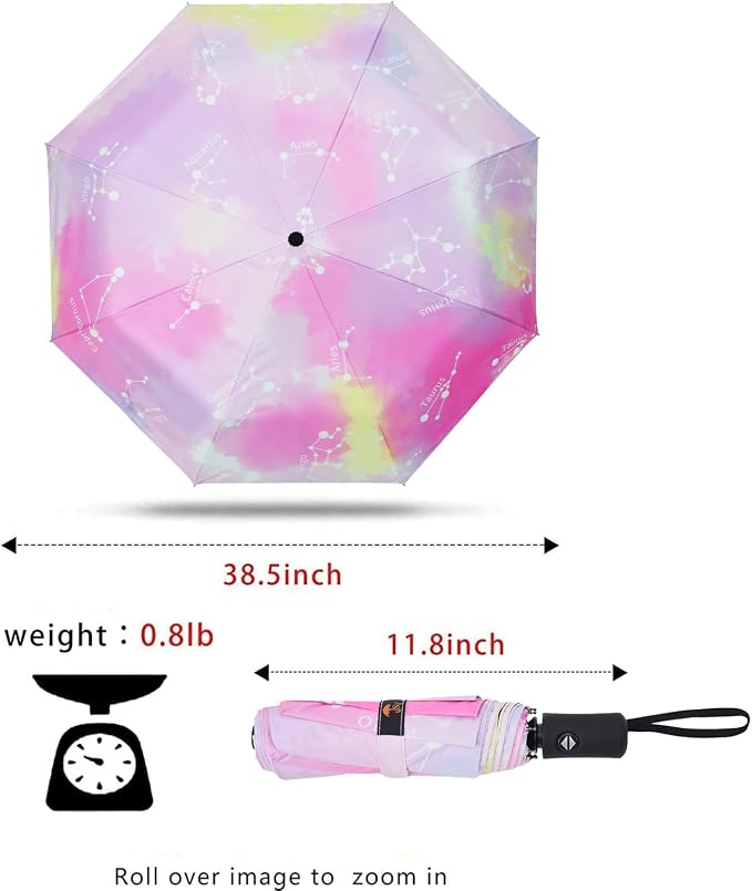 SY COMPACT Travel Umbrella Windproof Automatic Umbrellas Small Compact UV Sun - Image 2