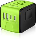 Travel Adapter Worldwide, Universal International Power Plug Adapter W/2.4A by SAUNORCH