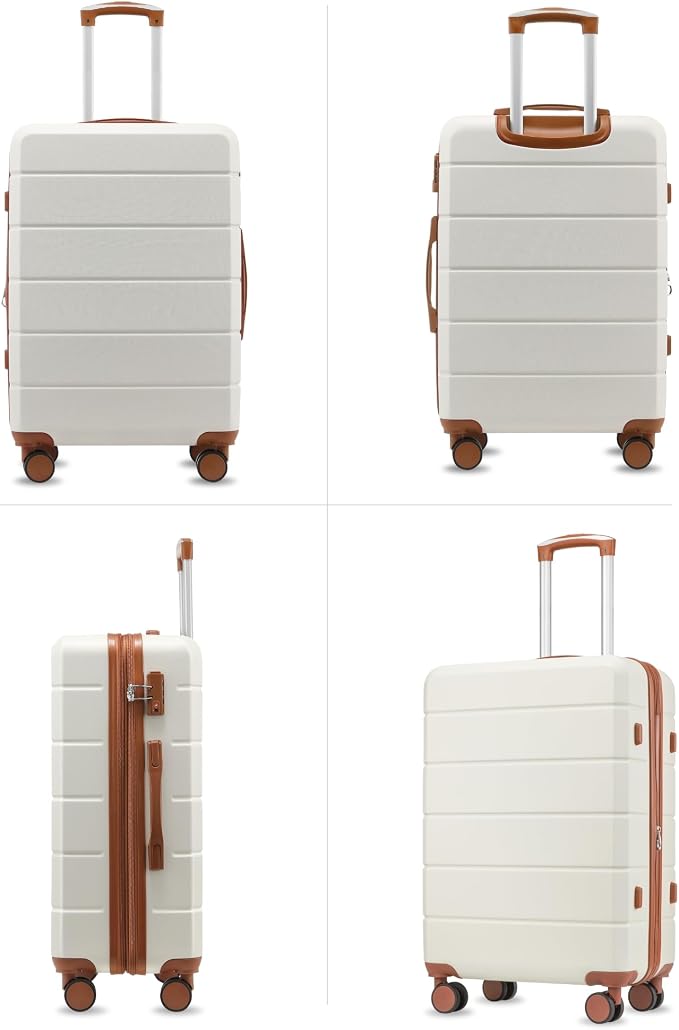 24 Inch Luggage with Spinner Wheels, Expandable Hardside Medium Checked Suitcase - Image 6