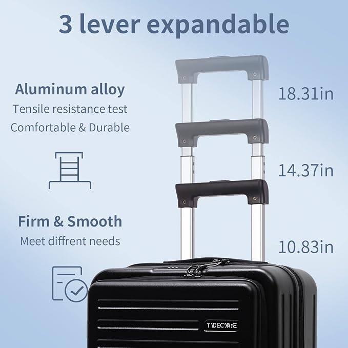 TydeCkare 20 Inch Carry On Luggage - Image 8