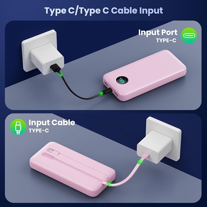 Portable Charger 40, 800mAh Power Bank, 25W PD QC 4.0 Fast Charging Portable - Image 2