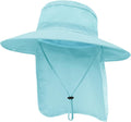 Outdoor Sun Hats with Stowable Neck Flap by Ruqizhi