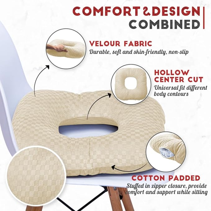 Stuffed Donut Pillow Seat Cushion | - Image 2
