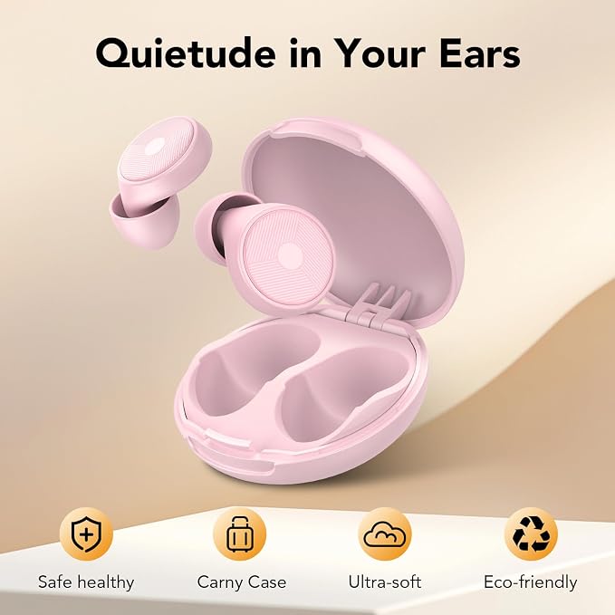 Ear Plugs for Sleeping Noise Cancelling -45dB, Soft and Reusable Silicone - Image 3