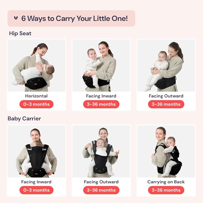 BabbleRoo Grow Carrier – 6-in-1 Baby Carrier - Image 5