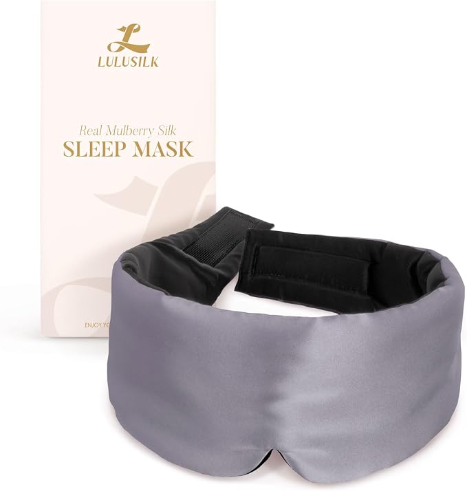 LULUSILK Reversible Mulberry Silk Sleep Mask by LULUSILK