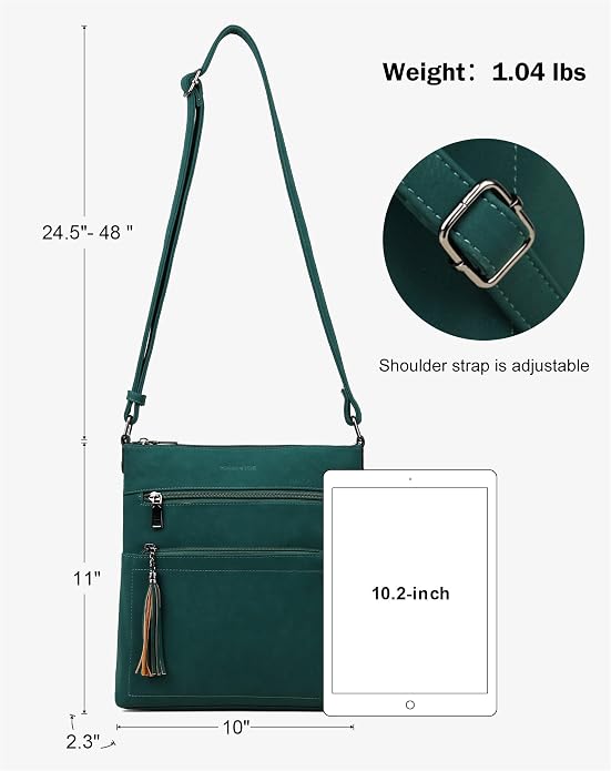 MASINTOR Crossbody Purses for Women, Adjustable Strap Shoulder Bag - Image 4
