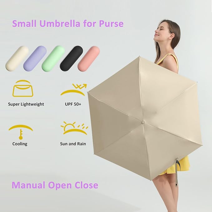BAODINI Travel Mini Umbrella for Purse - Image 7