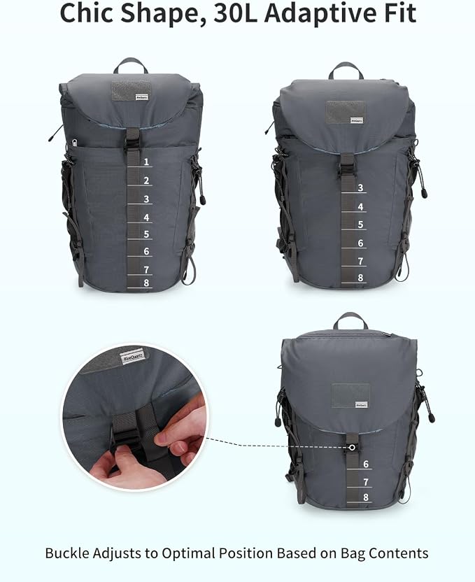 Blue Quartz Hiking Backpack 30L Lightweight Packable Backpack - Image 3