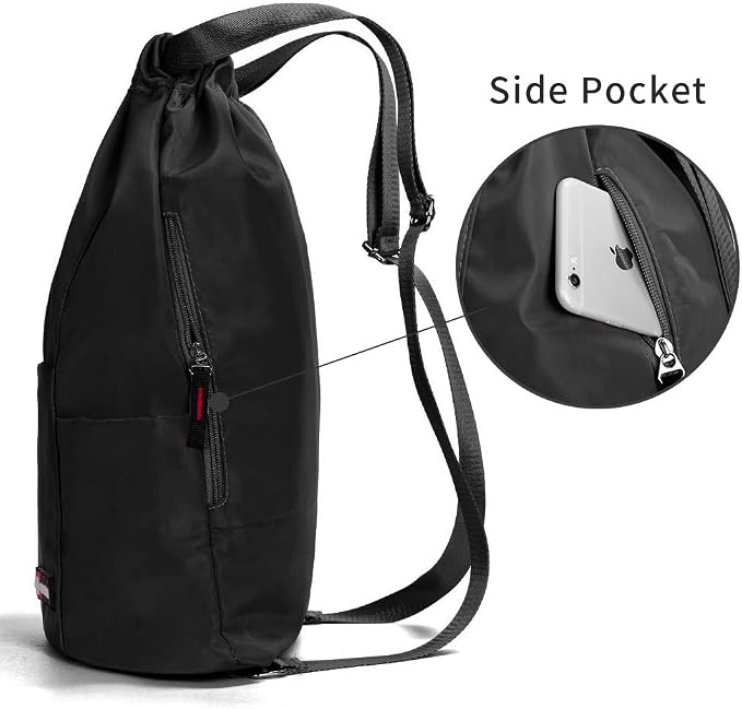 ZOORON Waterproof Drawstring Gym Backpack Bag - Image 2