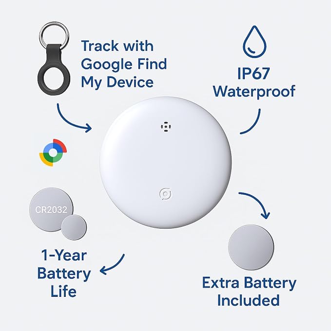 air Tags-4 Pack Android, Android Compatible Air Tracker Tag - Image 3