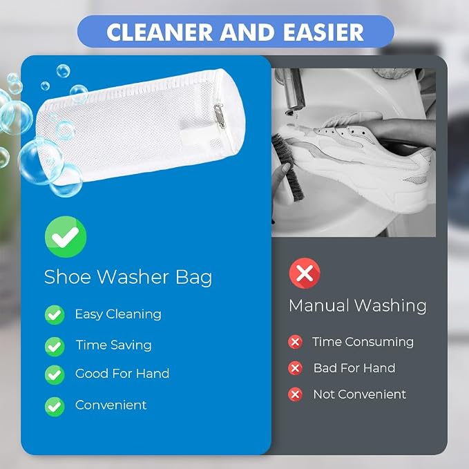 EPSCY Shoe Washing Machine Bag 2 Pack - Image 7