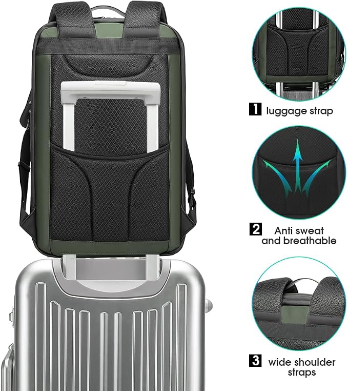 BANGE 15.6INCH Slim Laptop Backpack，Office Business Laptop - Image 8