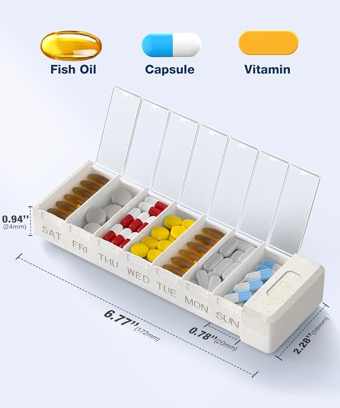 HEIYING 7 Days Pill Organizer - Image 6
