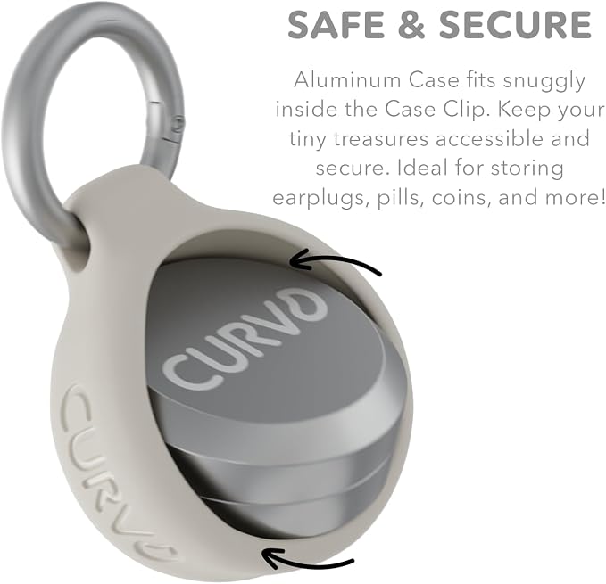 CURVD Premium Carrying Case – Durable Travel Keychain Container, Medicine Pill - Image 4