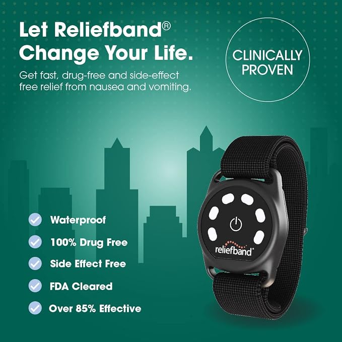 Reliefband New Sport Anti-Nausea Wristband | Waterproof | Nausea & Vomiting - Image 2