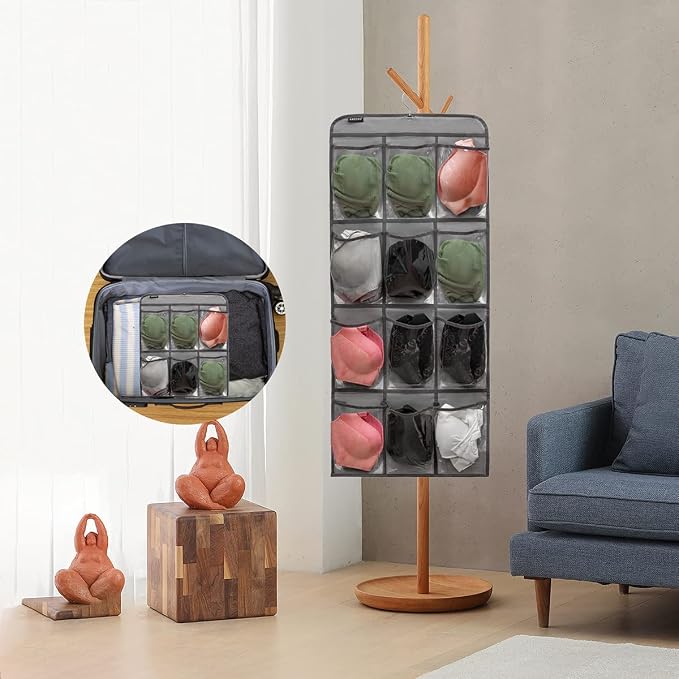 Dual Sided Hanging Shoe Organizer - Image 7