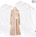 BALEINE 60'' Clear Garment Bags, 6 Packs PEVA Dress Bag by BALEINE