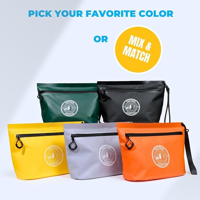 Tactiko Heavy-Duty Splash Water Resistant Zipper Pouches - 2L Hold-All - Image 9