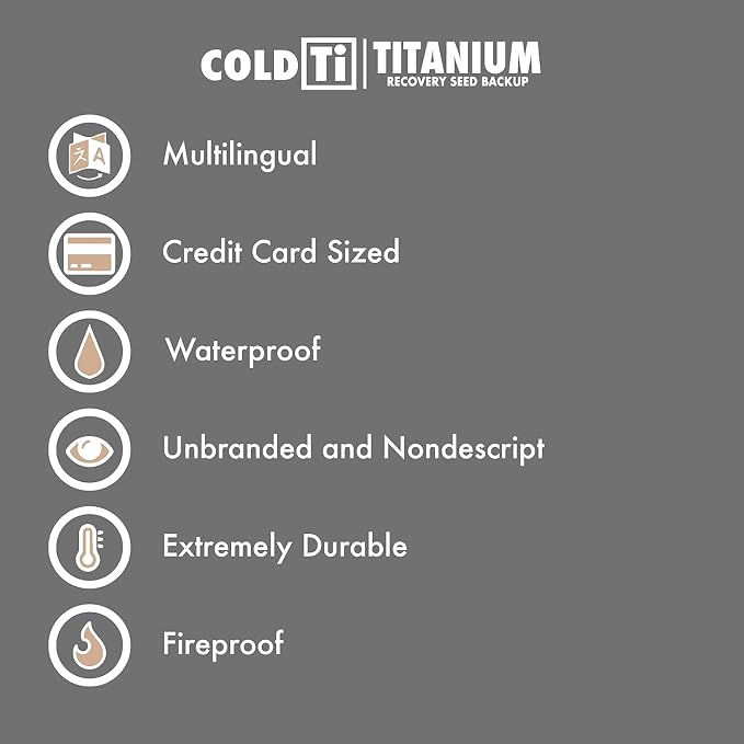 ColdTi - Titanium Bitcoin Seed Plates - Image 5
