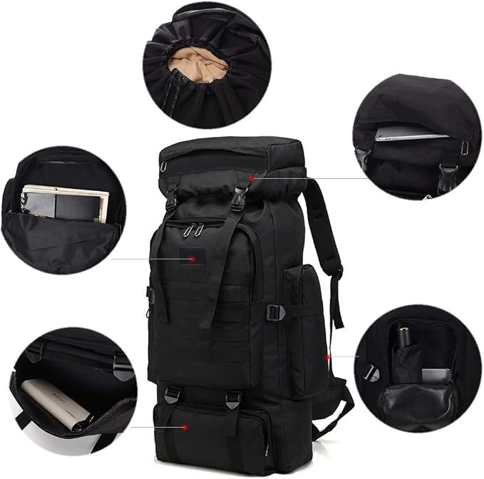 Hiking Backpack for Men 70L/100L Camping Backpack Military Rucksack Molle 3 - Image 4