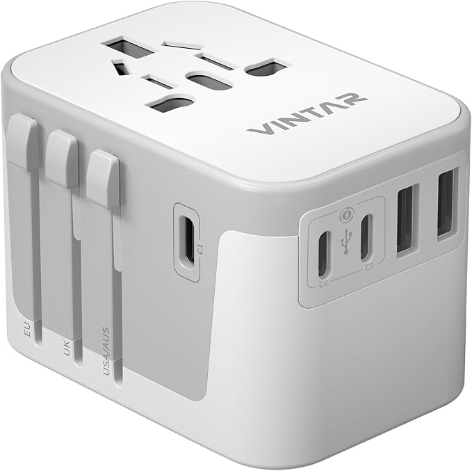 Universal Travel Adapter, VINTAR International Power Adapter by VINTAR