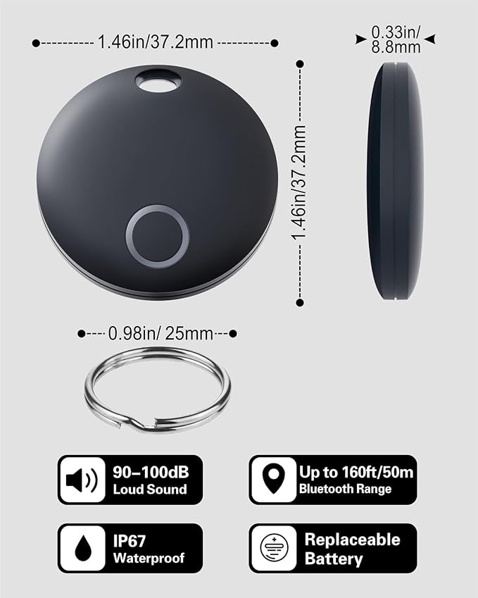 Reyke Smart Tag, Works with Apple Find My, Item Locator - Image 7