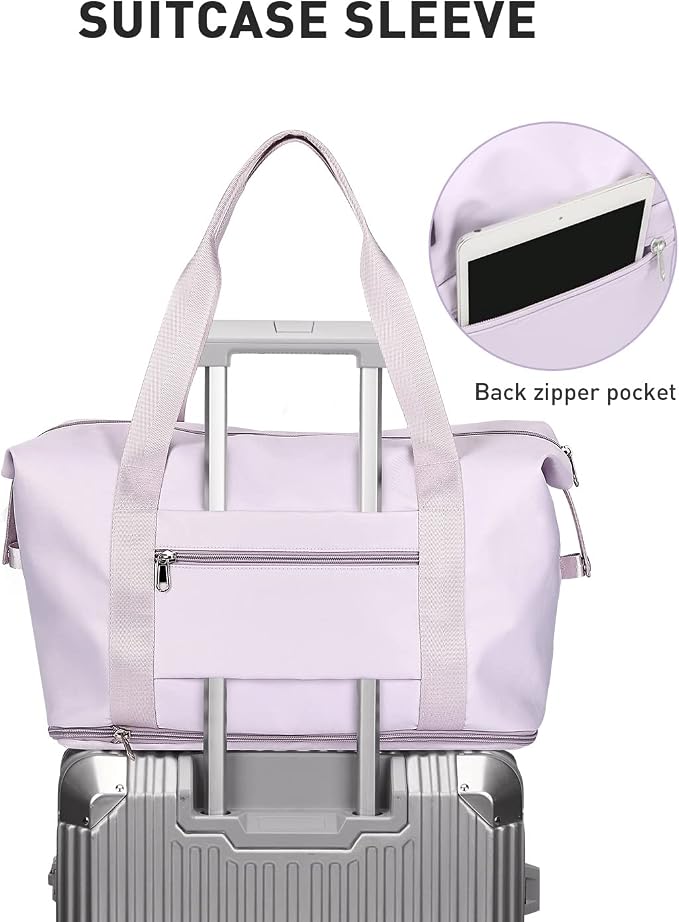 Travel Duffel Bag, Sports Tote Gym Bag, Shoulder Weekender Overnight Bag - Image 5
