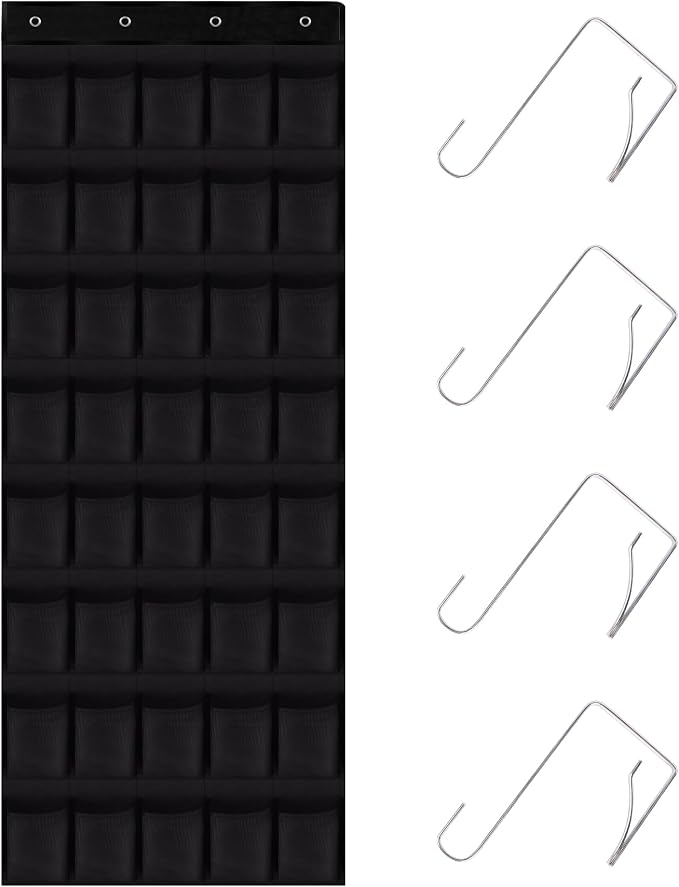 40 Mesh Pocket Over the Door Shoe Organizer, Hanging Shoe Rack by Unknown