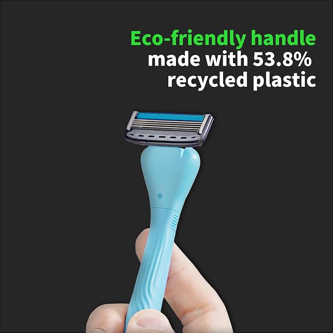 DORCO with Earth Razor with Pace 4 Pro Cartridges • Handle Made from Post - Image 2